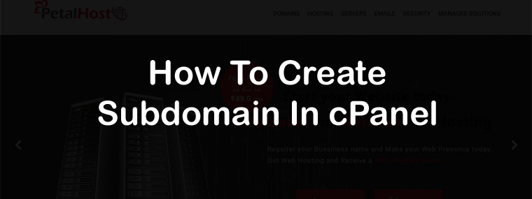 Create Sub Domain in cPanel