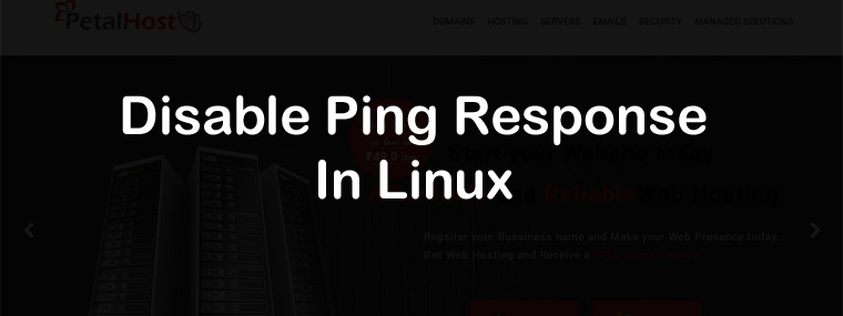 Disable Ping Response in Linux