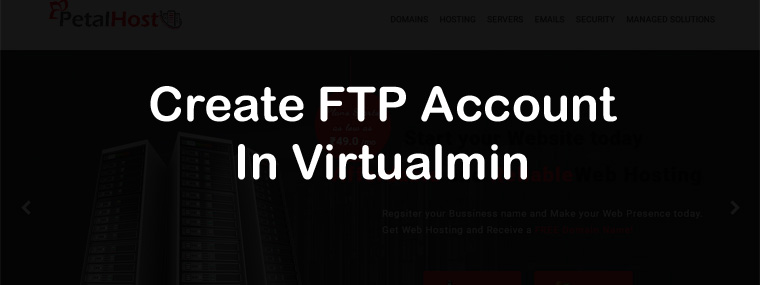 Create FTP account in Virtualmin